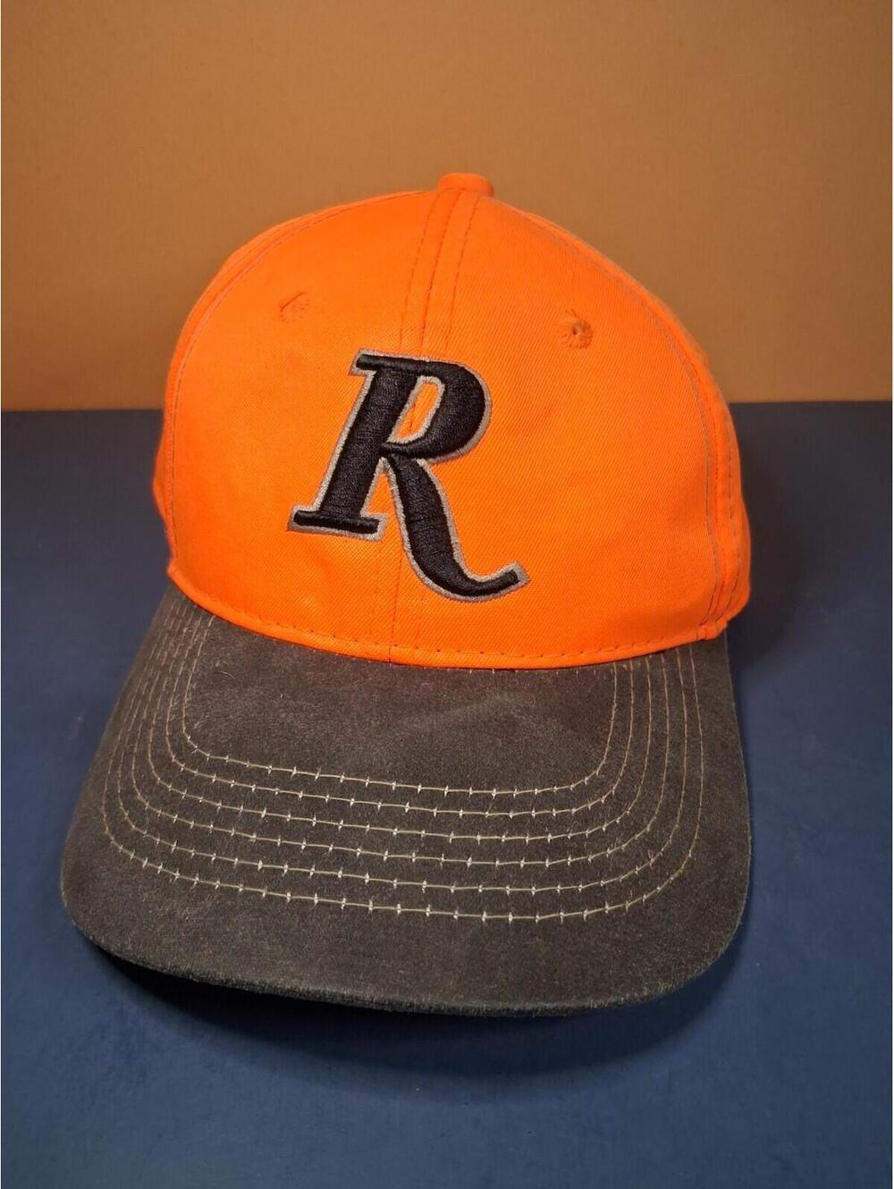 Remington Cabela's Orange Hunting Snapback Hat Baseball Cap